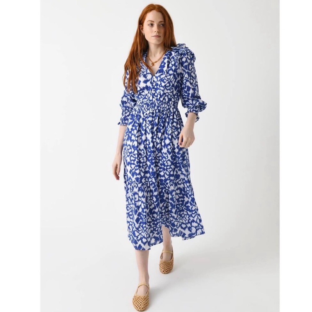 Banjanan Bluing Pearl Midi Dress